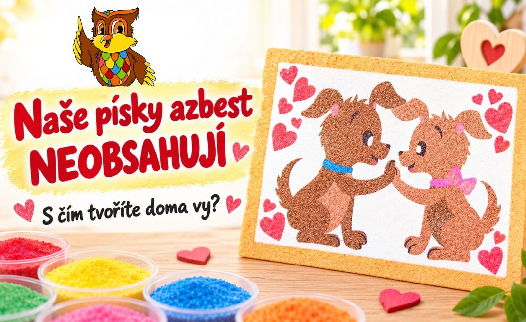 nezavadné barevné písky